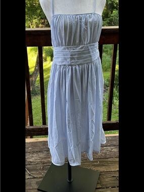 Vintage 1960's Tempo Light Blue Nylon Lingerie Nightgown
